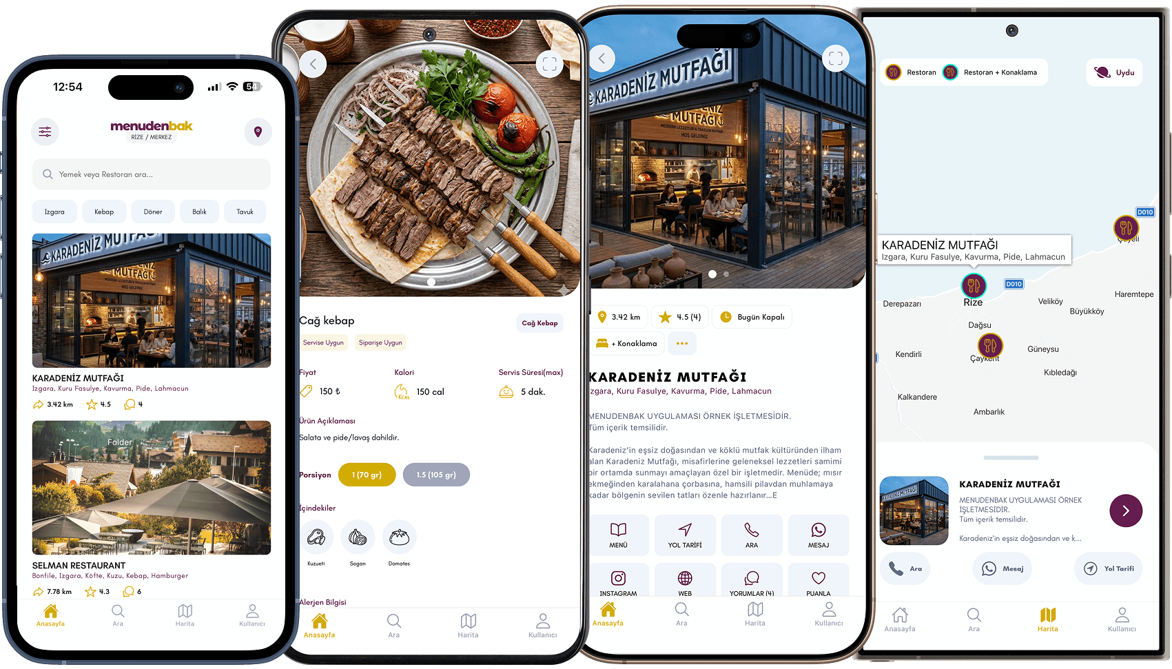 Menudenbak App Mockup