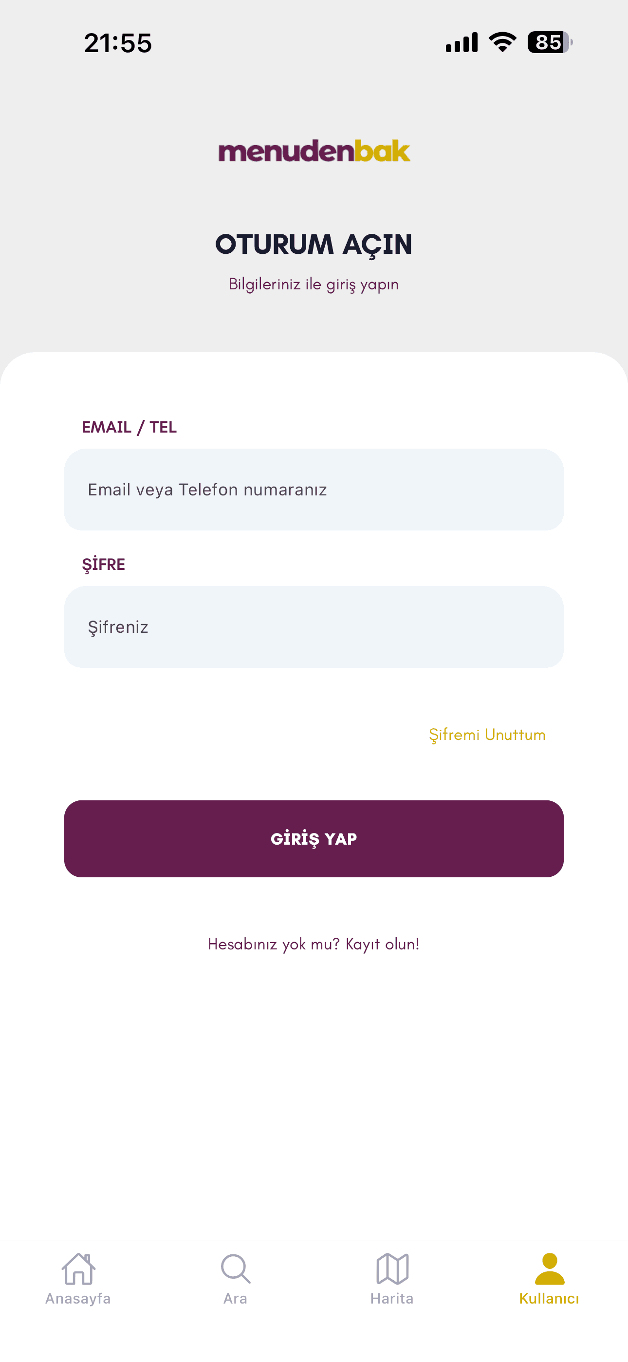 Giriş Sayfası